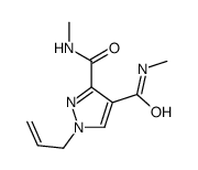 3-N,4-N-dimethyl-1-prop-2-enylpyrazole-3,4-dicarboxamide Structure