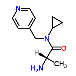 N-Cyclopropyl-N-(4-pyridinylmethyl)alaninamide Structure