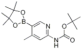 tert-butyl 4-Methyl-5-(4,4,5,5-tetraMethyl-1,3,2-dioxaborolan-2-yl)pyridin-2-ylcarbaMate Structure