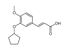 (E)-3-(3-cyclopentyloxy-4-methoxyphenyl)-2-propenoic acid Structure