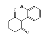 2-(o-bromophenyl)cyclohexane-1,3-dione结构式