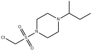 Piperazine, 1-[(chloromethyl)sulfonyl]-4-(1-methylpropyl)- Structure