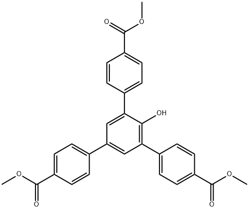 [1,1':3',1''-Terphenyl]-4,4''-dicarboxylic acid, 2'-hydroxy-5'-[4-(methoxycarbonyl)phenyl]-, 4,4''-dimethyl ester picture