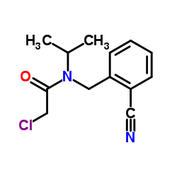 2-Chloro-N-(2-cyanobenzyl)-N-isopropylacetamide Structure