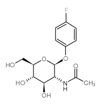 4'-FLUOROPHENYL 2-ACETAMIDO-2-DEOXY-BETA-D-GLUCOPYRANOSIDE Structure