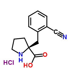 (S)-ALPHA-(2-CYANOBENZYL)PROLINE HCL structure