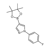 1-(4-fluorophenyl)-4-(4,4,5,5-tetramethyl-1,3,2-dioxaborolan-2-yl)-1H-pyrazole Structure