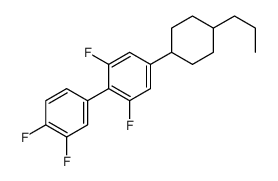 2-(3,4-difluorophenyl)-1,3-difluoro-5-(4-propylcyclohexyl)benzene Structure