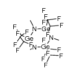 1,3,5-trimethyl-2,2,4,4,6,6-hexakis(trifluoromethyl)-1,3,5,2,4,6-triazatrigerminane Structure