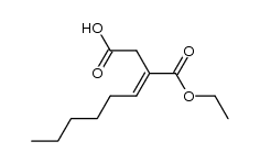 3-Aethoxycarbonyl-3-nonensaeure结构式