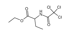 Ethyl N-(trichloroacetyl)-2-aminobutanoate Structure