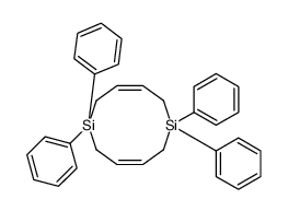 1,1,6,6-tetraphenyl-2,5,7,10-tetrahydro-1,6-disilecine结构式