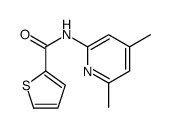 N-(4,6-dimethylpyridin-2-yl)thiophene-2-carboxamide结构式