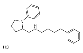 4-phenyl-N-[(1-phenylpyrrolidin-2-yl)methyl]butan-1-amine,hydrochloride结构式