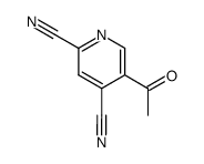 2,4-Pyridinedicarbonitrile, 53-acetyl- (9CI)结构式