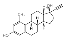 1-Methyl Ethynyl Estradiol结构式