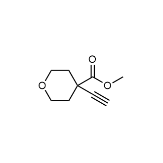 4-乙炔基噁烷-4-甲酸甲酯结构式