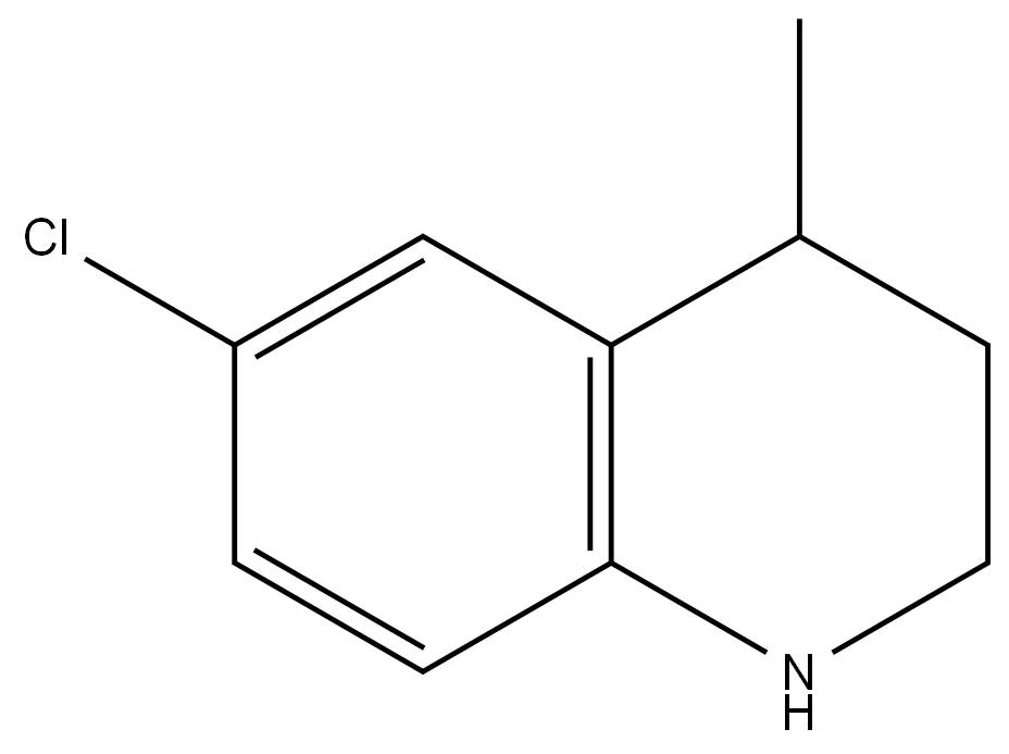 6-chloro-4-methyl-1,2,3,4-tetrahydroquinoline(WX142679) Structure