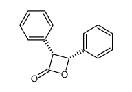 (3R,4R)-3,4-diphenyloxetan-2-one Structure