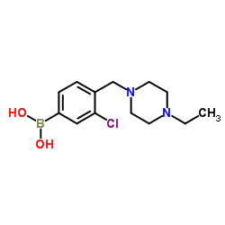 (3-氯-4-((4-乙基哌嗪-1-基)甲基)苯基)硼酸图片
