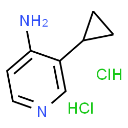 3-Cyclopropylpyridin-4-amine dihydrochloride structure