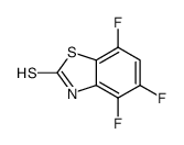 4,5,7-三氟苯并噻唑-2(3H)-硫酮结构式