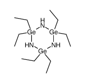 hexaethylcyclotrigermazane Structure