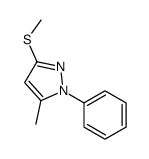 5-METHYL-3-METHYLTHIO-1-PHENYL-1H-PYRAZOLE Structure