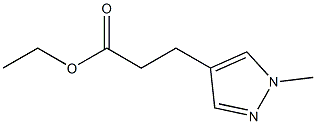 3-(1-甲基-1h-吡唑-4-基)丙酸乙酯结构式