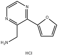 [3-(furan-2-yl)pyrazin-2-yl]methanamine dihydrochloride Structure