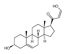 3β-hydroxy-21-hydroxymethylidenepregn-5-en-20-one Structure