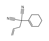 allyl-cyclohex-1-enyl-malononitrile结构式