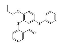 1-phenylsulfanyl-4-propoxythioxanthen-9-one结构式