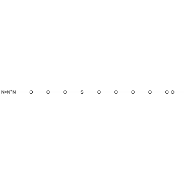 Azido-PEG3-S-PEG4-t-butyl ester结构式