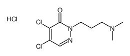 4,5-Dichloro-2-(3-(dimethylamino)propyl)-3(2H)-pyridazinone monohydroc hloride结构式