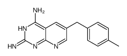 6-[(4-methylphenyl)methyl]pyrido[2,3-d]pyrimidine-2,4-diamine结构式