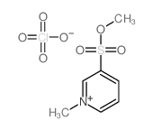 methyl 1-methylpyridin-1-ium-3-sulfonate,perchlorate Structure