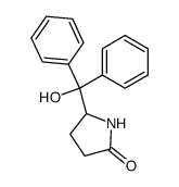 5-(hydroxy-diphenyl-methyl)-pyrrolidin-2-one结构式