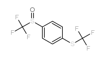 4-Trifluoromethylthiophenyl trifluoromethyl sulphoxide结构式