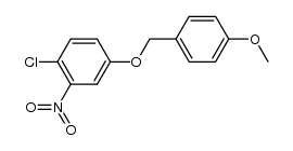 1-chloro-4-(4-methoxybenzyloxy)-2-nitrobenzene Structure