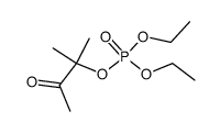 phosphoric acid 1,1-dimethyl-2-oxo-propyl ester diethyl ester Structure