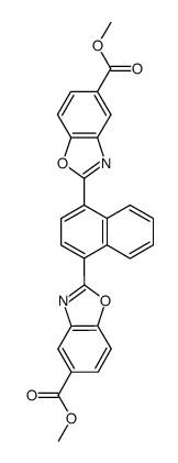 dimethyl 2,2'-(naphthalene-1,4-diyl)bis(benzoxazole-5-carboxylate) Structure