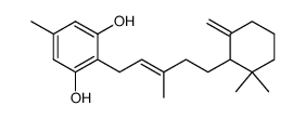 2-[3-Methyl-5-(6,6-dimethyl-2-methylenecyclohexyl)-2-pentenyl]-5-methylresorcinol Structure