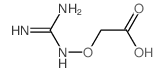 Acetic acid,2-[[(aminoiminomethyl)amino]oxy]- Structure