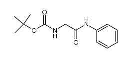 tert-butyl 2-oxo-2-(phenylamino)ethylcarbamate结构式