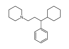 1-(3-cyclohexyl-3-phenylpropyl)piperidine Structure