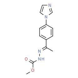 METHYL 2-(1-[4-(1H-IMIDAZOL-1-YL)PHENYL]ETHYLIDENE)-1-HYDRAZINECARBOXYLATE Structure