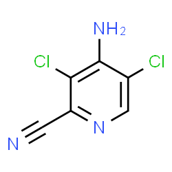 4-AMINO-3,5-DICHLOROPYRIDINE-2-CARBONITRILE结构式