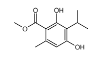 methyl 2,4-dihydroxy-6-methyl-3-propan-2-ylbenzoate Structure