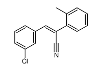 (Z)-3-(3-chlorophenyl)-2-(2-methylphenyl)prop-2-enenitrile Structure